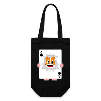 Hamster Poker Pokerkarten - Geschenkbeutel für Flaschen - Schwarz - Vorne