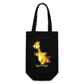 Giraffe Skater Skateboard - Sac à bouteille - noir - Devant