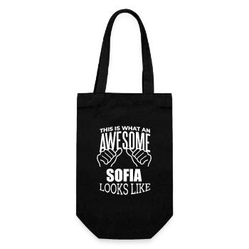 Sofia - Gift Bag for Bottles - black - Front