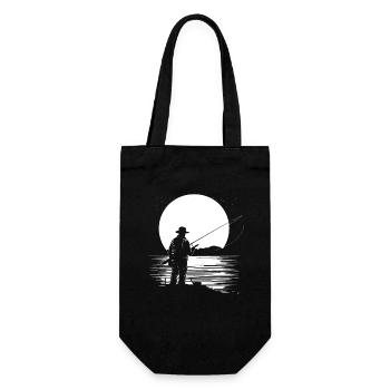 Angler Graphics - Gift Bag for Bottles - black - Front
