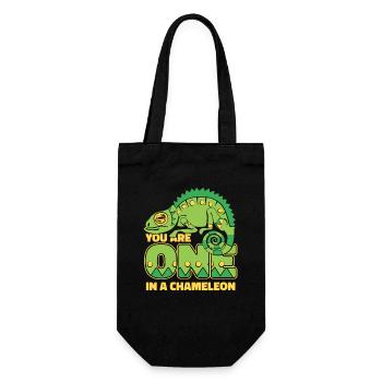 You Are One In A Chameleon Panther Veiled Lover - Gift Bag for Bottles - black - Front