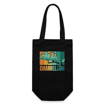 Panthère rétro voilée Chamaeleonidae amant - Sac à bouteille - noir - Devant