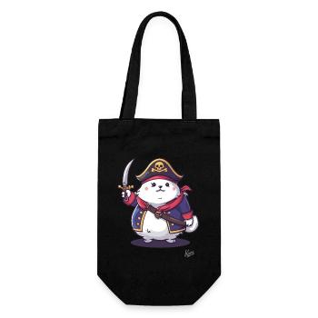 Chat pirate de compagnie moelleux - Sac à bouteille - noir - Devant