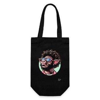 Funky Cool Afro Hair : Disco Pig - Sac à bouteille - noir - Devant