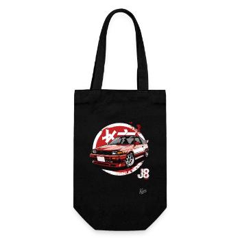 80s & 90s: Japanese sports car JDM tuning - Gift Bag for Bottles - black - Front