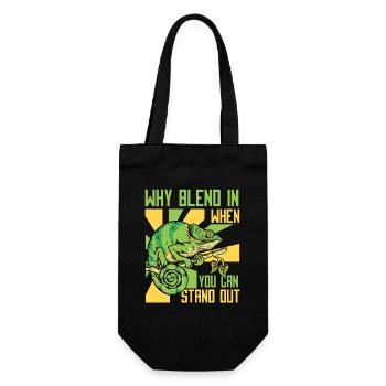 Why Blend In When You Can Stand Out Panther - Gift Bag for Bottles - black - Front