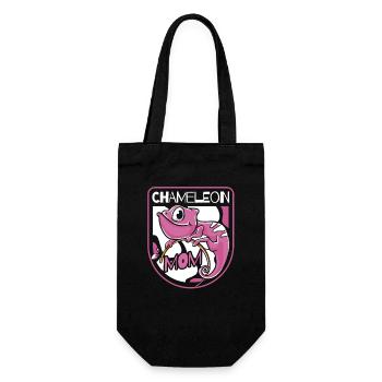 Maman caméléon panthère voilée amant de Chamaeleonidae - Sac à bouteille - noir - Devant