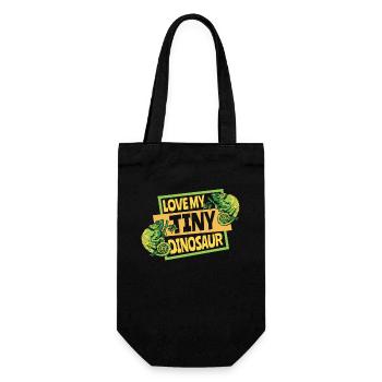 J’adore mon petit dinosaure panthère voilée amoureuse - Sac à bouteille - noir - Devant