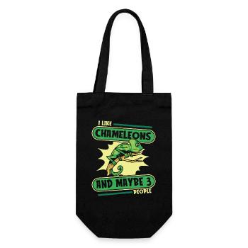 J’aime Chameleons And Maybe 3 People Panther - Sac à bouteille - noir - Devant