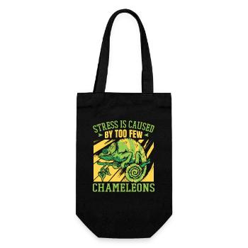 Stress Is Caused By Too Few Veiled Panther Lover - Gift Bag for Bottles - black - Front