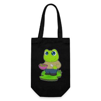 Frog Cooking Bowl Cooking - Gift Bag for Bottles - black - Front