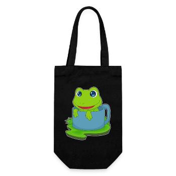 Frog Mug - Gift Bag for Bottles - black - Front