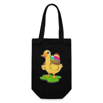 Duck Easter Easter Eggs - Gift Bag for Bottles - black - Front