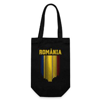 Romanian flag, Romanian pride - Gift Bag for Bottles - black - Front