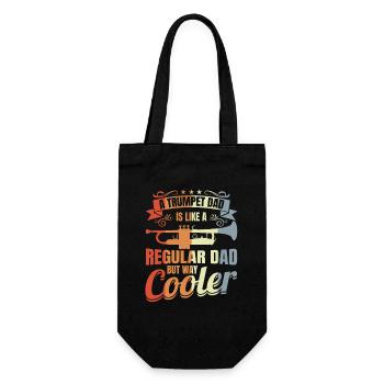 Trumpet player father - Gift Bag for Bottles - black - Front