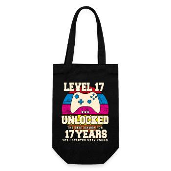 Original 2007 17 Jahre Level 17 Freischalten - Geschenkbeutel für Flaschen - Schwarz - Vorne