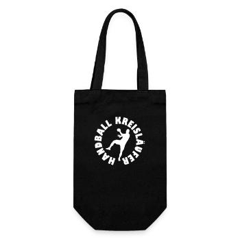 Handball Player Handball Ball - Gift Bag for Bottles - black - Front