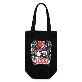 barbarian viking love - Gift Bag for Bottles - black - Front