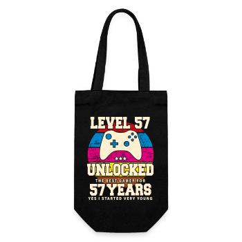Original 1967 57 Year Old Level 57 Unlock - Gift Bag for Bottles - black - Front