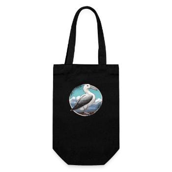 Vogelzüchter Ornithologe Vogelbeobachter - Geschenkbeutel für Flaschen - Schwarz - Vorne