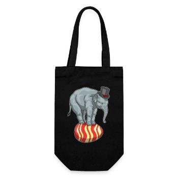 Elephant Easter Circus - Gift Bag for Bottles - black - Front