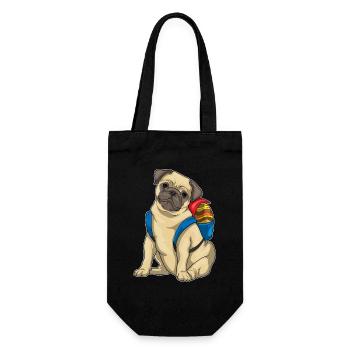 Élève de Pâques Pug - Sac à bouteille - noir - Devant