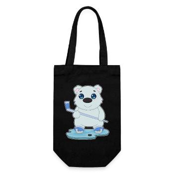 Polar Bear Bâtons de hockey sur glace - Sac à bouteille - noir - Devant