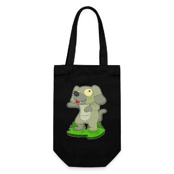 Chien Halloween Zombie - Sac à bouteille - noir - Devant