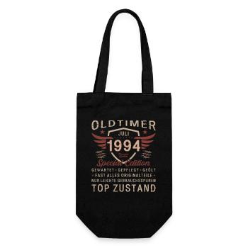 30. Geburtstag Oldtimer Juli 1994 Jahrgang 1994 - Geschenkbeutel für Flaschen - Schwarz - Vorne