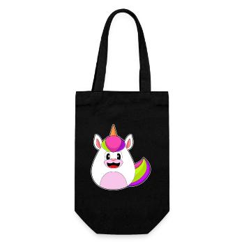 Einhorn Ostern Osterei - Geschenkbeutel für Flaschen - Schwarz - Vorne