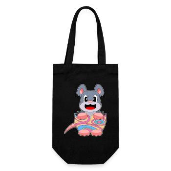 Mouse Easter Easter Egg - Gift Bag for Bottles - black - Front