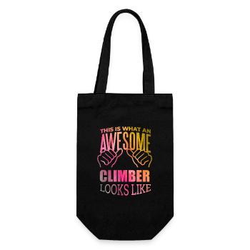 Climbing - Gift Bag for Bottles - black - Front