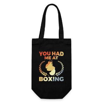You Had Me At Boxing - Gift Bag for Bottles - black - Front