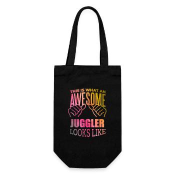 Jongleur - Geschenkbeutel für Flaschen - Schwarz - Vorne