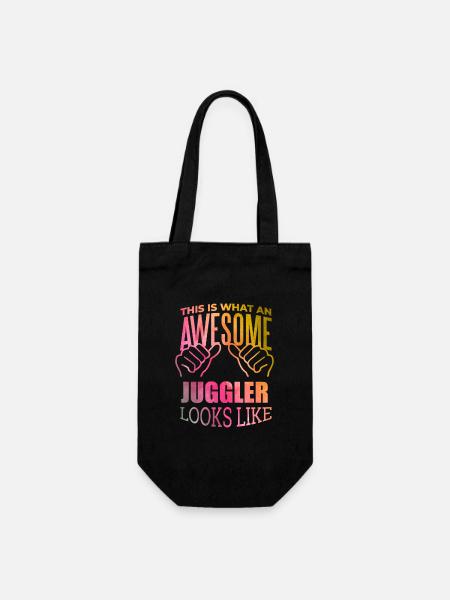 Jongleur Jongleur Jongleur Jongleur - Geschenkbeutel für Flaschen - Schwarz