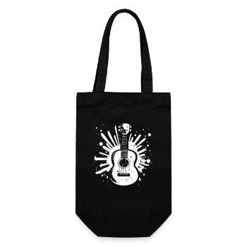 Ukulele Street Art - Gift Bag for Bottles - black - Front