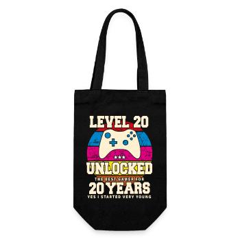 Original 2004 20 Year Old Level 20 Unlock - Gift Bag for Bottles - black - Front