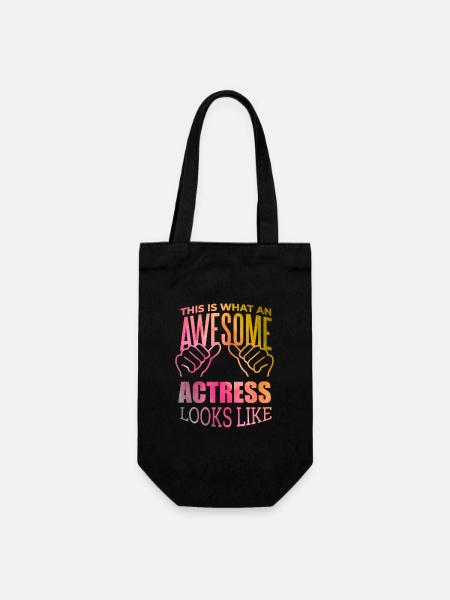 Actress Actress Actress - Gift Bag for Bottles - black