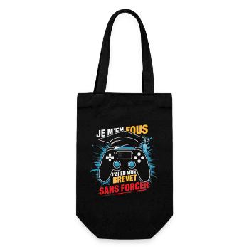 Je M'en Fous J'ai Eu Mon Brevet Sans Forcer 2024 - Sac à bouteille - noir - Devant