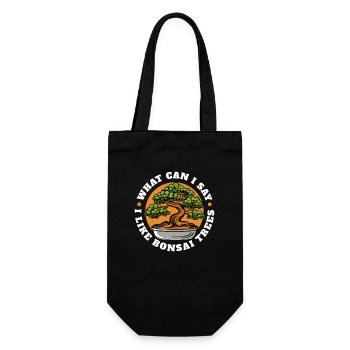 I Like Bonsai Trees Penjing Indoor Bonsai Bonsai - Gift Bag for Bottles - black - Front