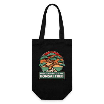 No Tree Like The Bonsai Tree Indoor Bonsai - Gift Bag for Bottles - black - Front