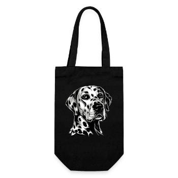 Dalmatian Dog Lover I Love Dalmatians - Gift Bag for Bottles - black - Front