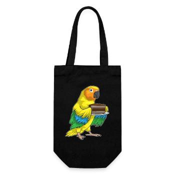 Parrot Cake - Gift Bag for Bottles - black - Front