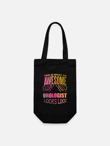 Urologie, Urologie, Urologie - Geschenkbeutel für Flaschen - Schwarz