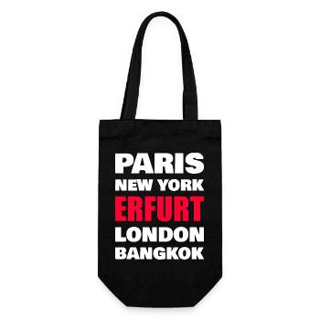 Erfurt City - Gift Bag for Bottles - black - Front