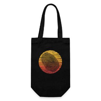 Retro Digital Forensics Science Forensic Scientist - Gift Bag for Bottles - black - Front