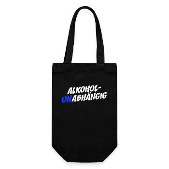 Alcohol-Free Sober Straight Edge Alcohol-Free - Gift Bag for Bottles - black - Front