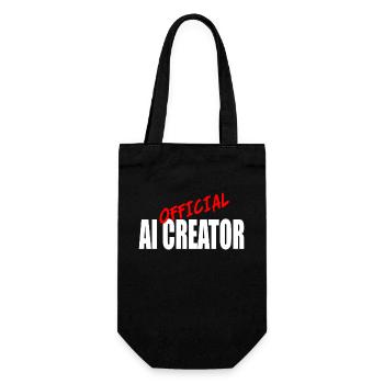 Offizielles AI Creator Grafikdesign - Geschenkbeutel für Flaschen - Schwarz - Vorne