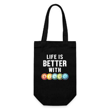 Life is Better with a Bingo Daubers Professional - Gift Bag for Bottles - black - Front