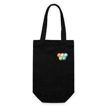 Bingo Logo Emblem Caller Daubers Professional - Gift Bag for Bottles - black - Front